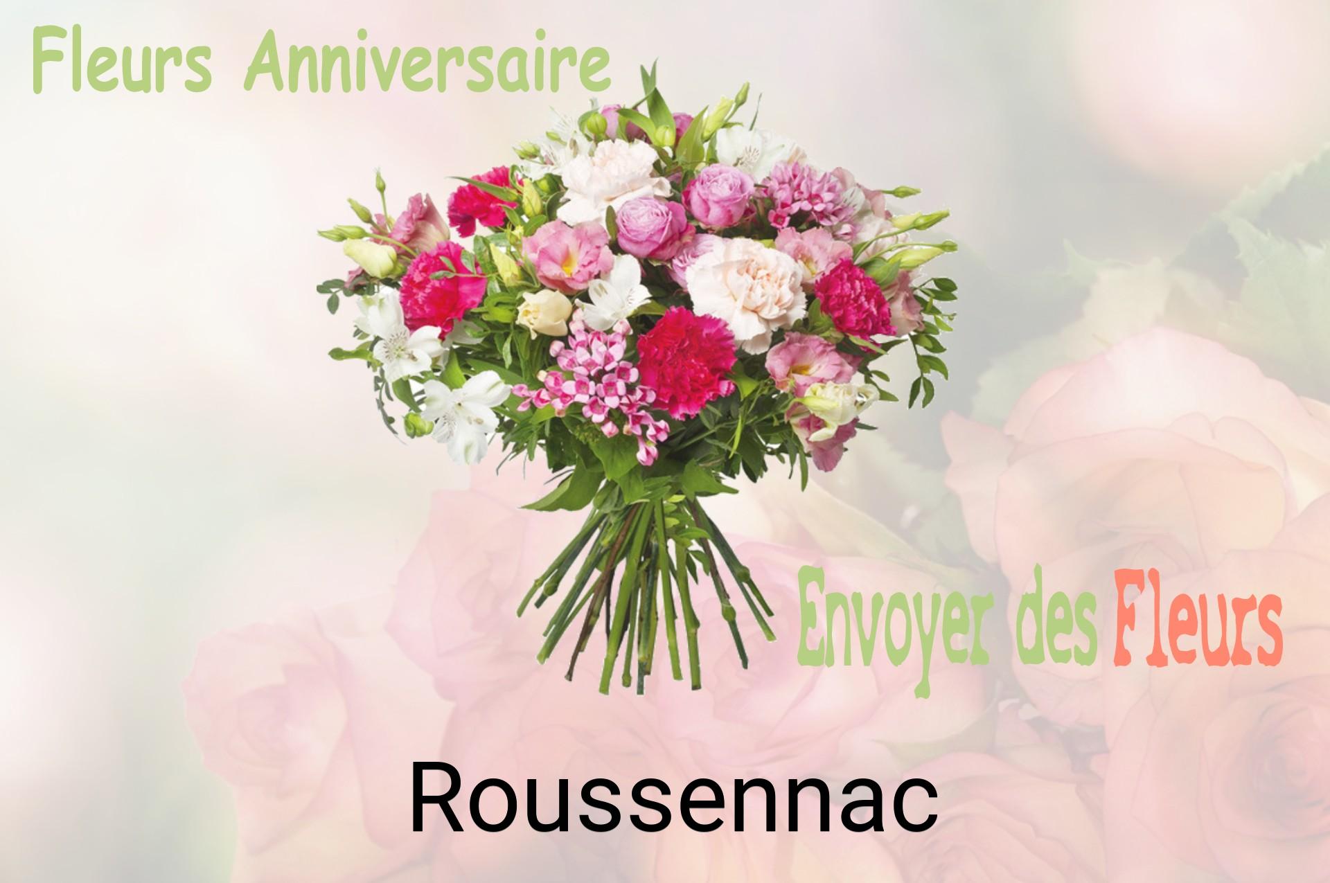 Bouquet de fleurs d’anniversaire livré à Roussennac