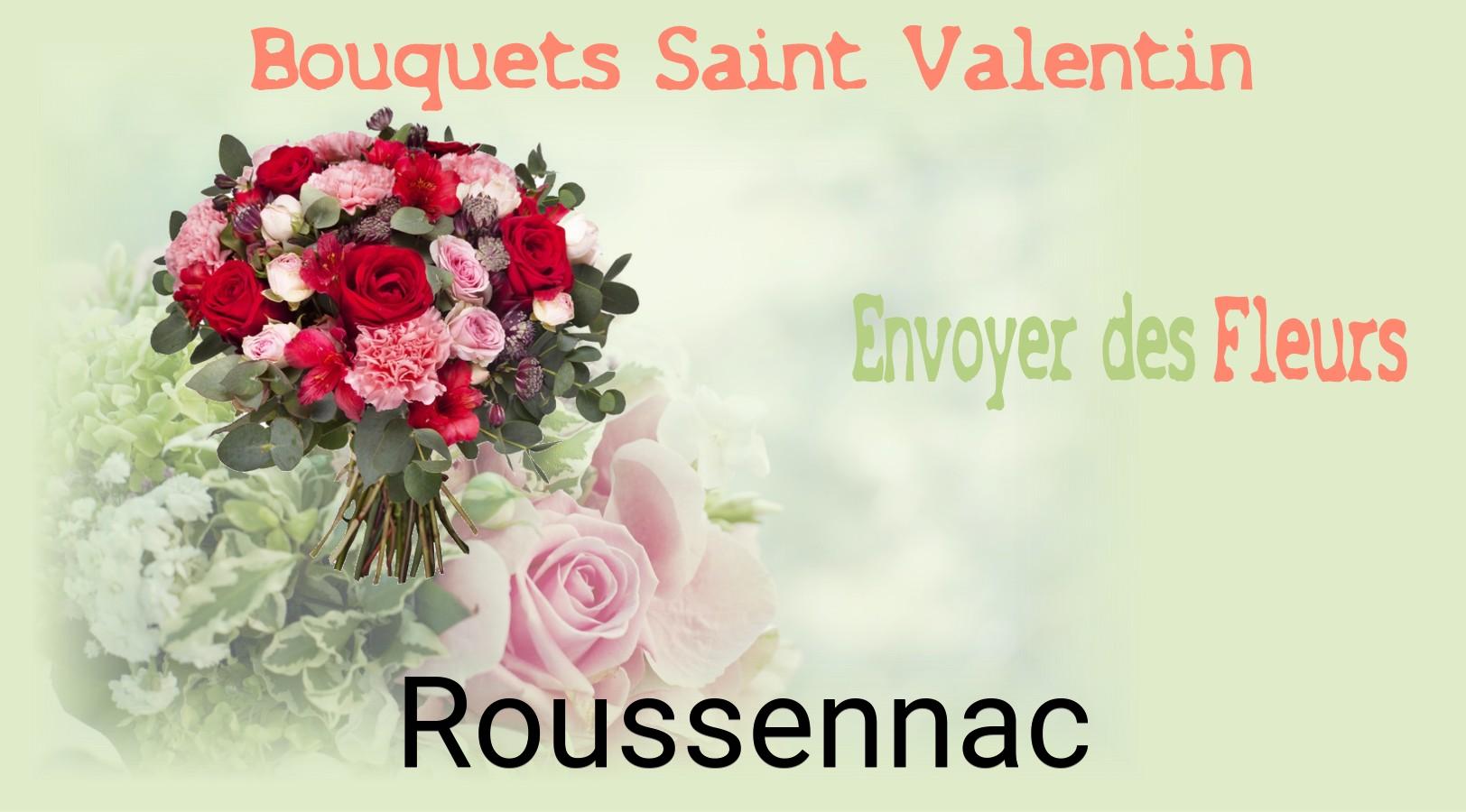 Roses de Saint-Valentin livrées à Roussennac